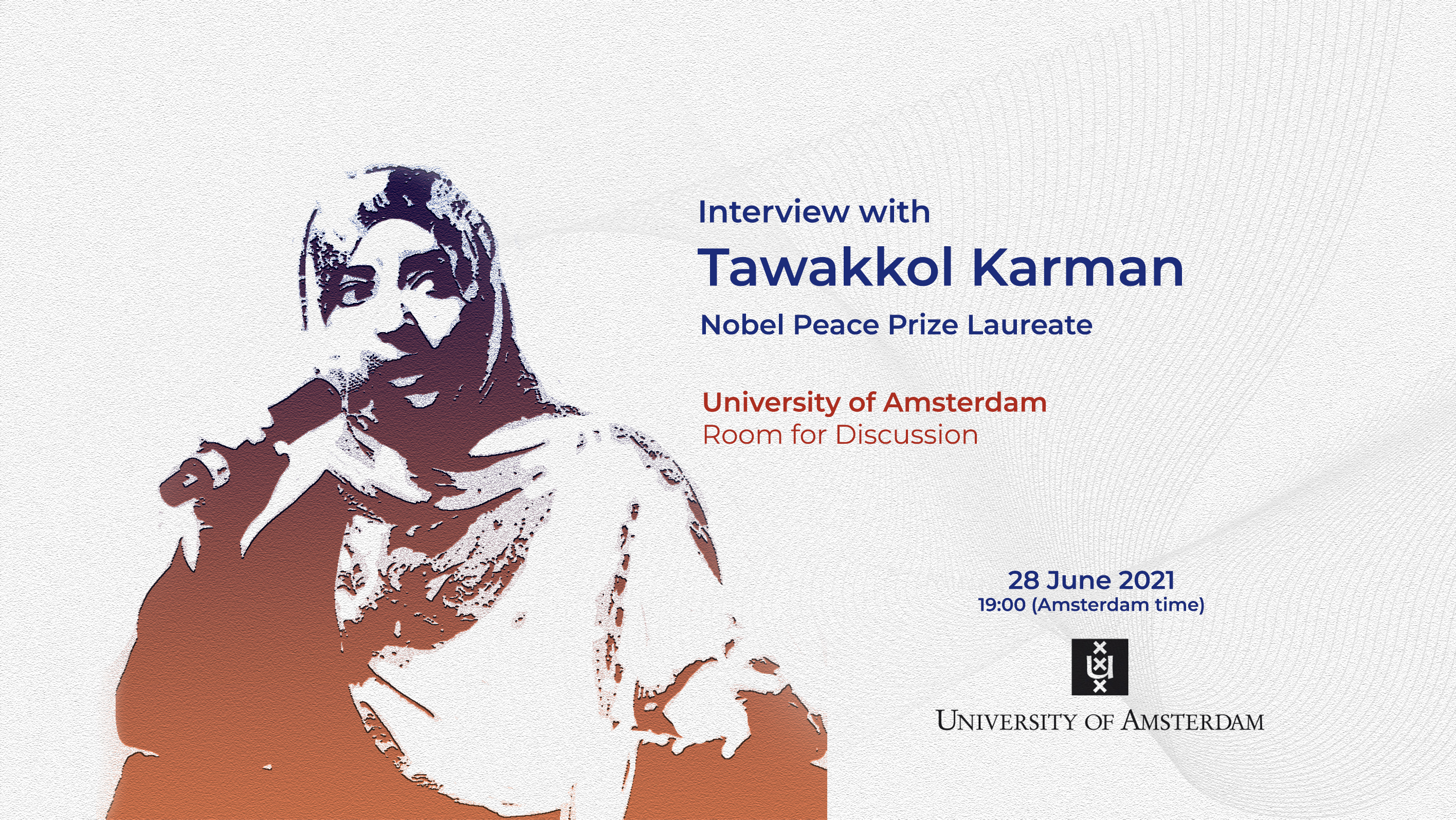 Mrs. Tawakkol Karman participates as a speaker in the event of weekly interviews with influential people in the economic and political world